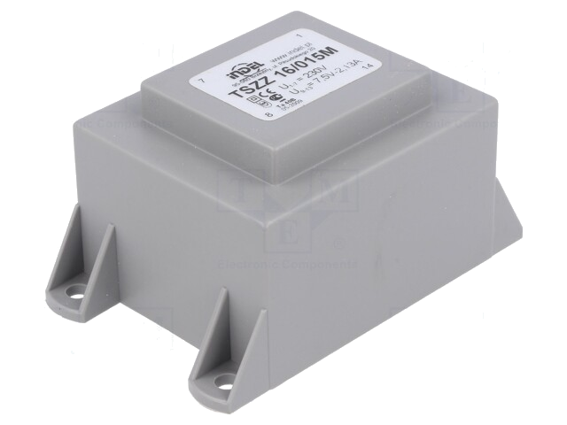 Transformator: ingegoten; 20VA; 230VAC; 7,5V; 2,66A; PCB; IP00 Transformator: ingegoten; 20VA; 230VAC; 7,5V; 2,66A; PCB; IP00